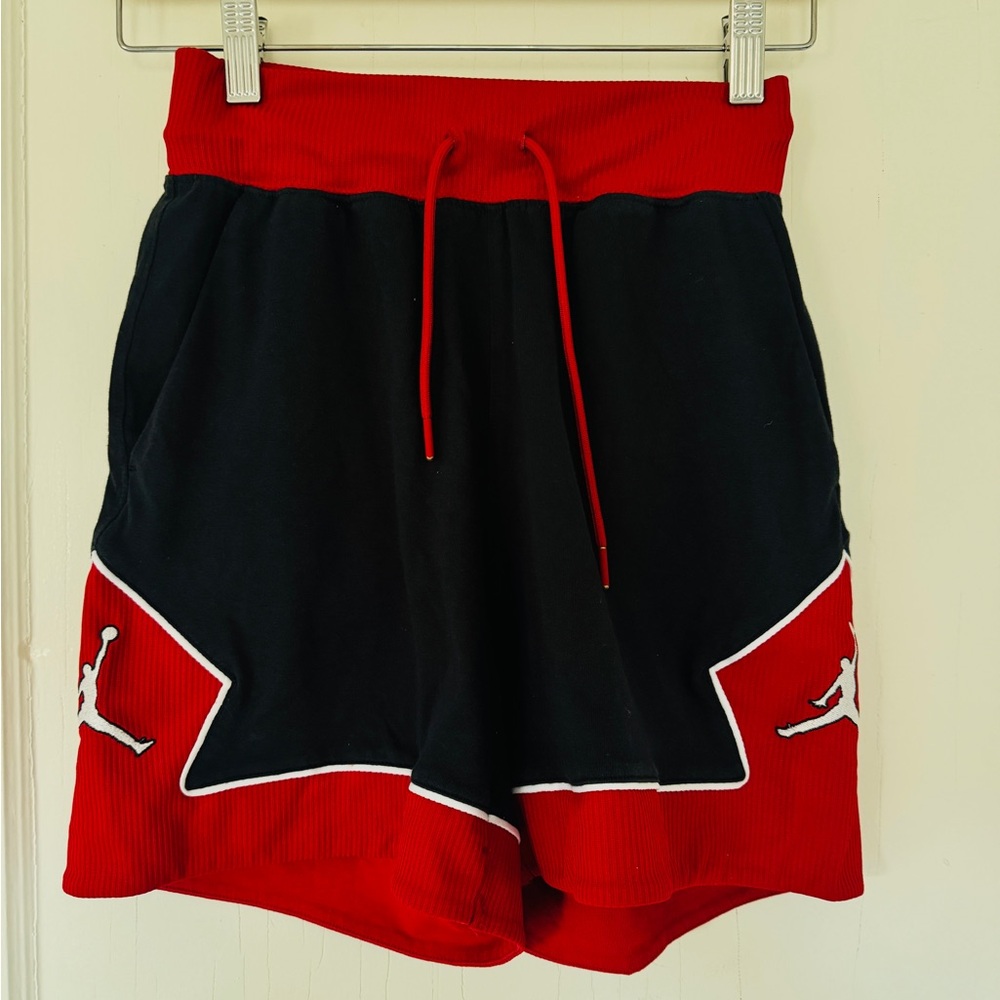 Jordan Red and Black Loose Fit Shorts